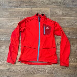 Salomon Softshell AdvancedSkin Shield Jacket – Women’s Large – Red – Running